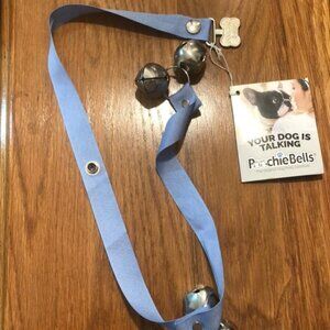 🆕 Poochie ORIGINAL Dog Bells  Light Blue. 🐕‍🦺